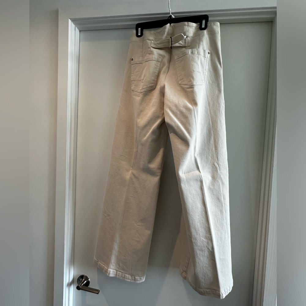 Anthropologie, beige sailor jeans